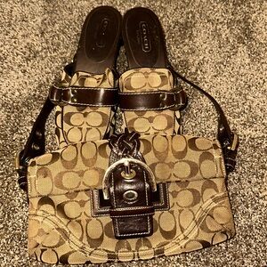 Vintage Coach Heels and purse